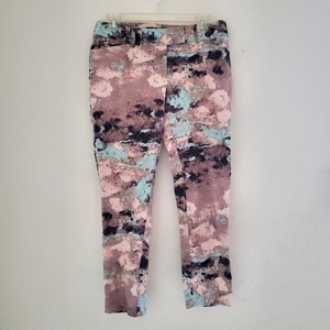 Mossimo Women’s Stretch Pink‎ Tan Capri Pants Size 8